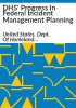 DHS__progress_in_federal_incident_management_planning