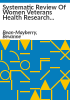 Systematic_review_of_women_veterans_health_research_2004-2008
