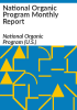 National_Organic_Program_monthly_report